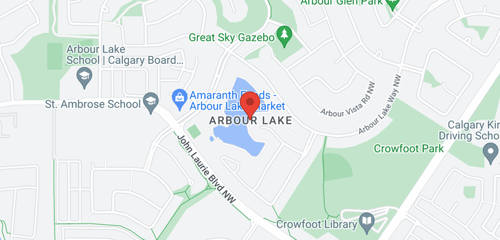 map of 52 ARBOUR LAKE WY NW